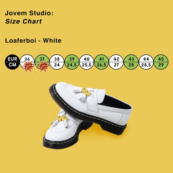 Jovem x Basboi Loafers - Loaferboi White