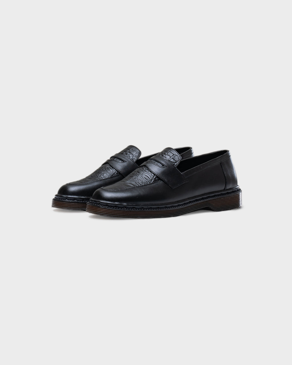 Jovem Loafers Croco Series - Black