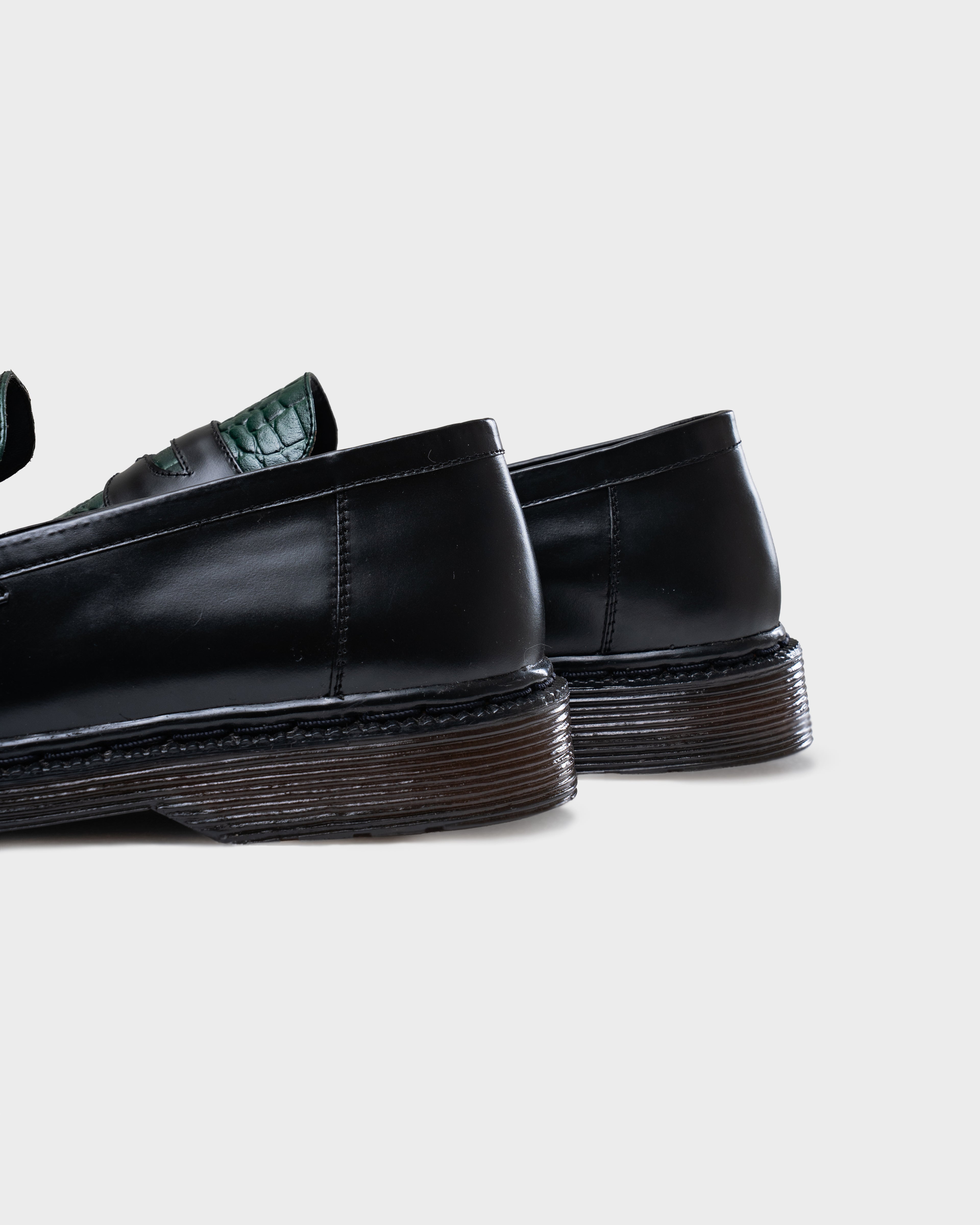 Jovem Loafers Croco Series - Two Tone Green