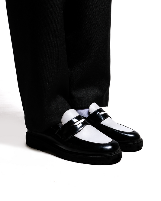 Jovem Loafers Dorja Series - The Twotone Black
