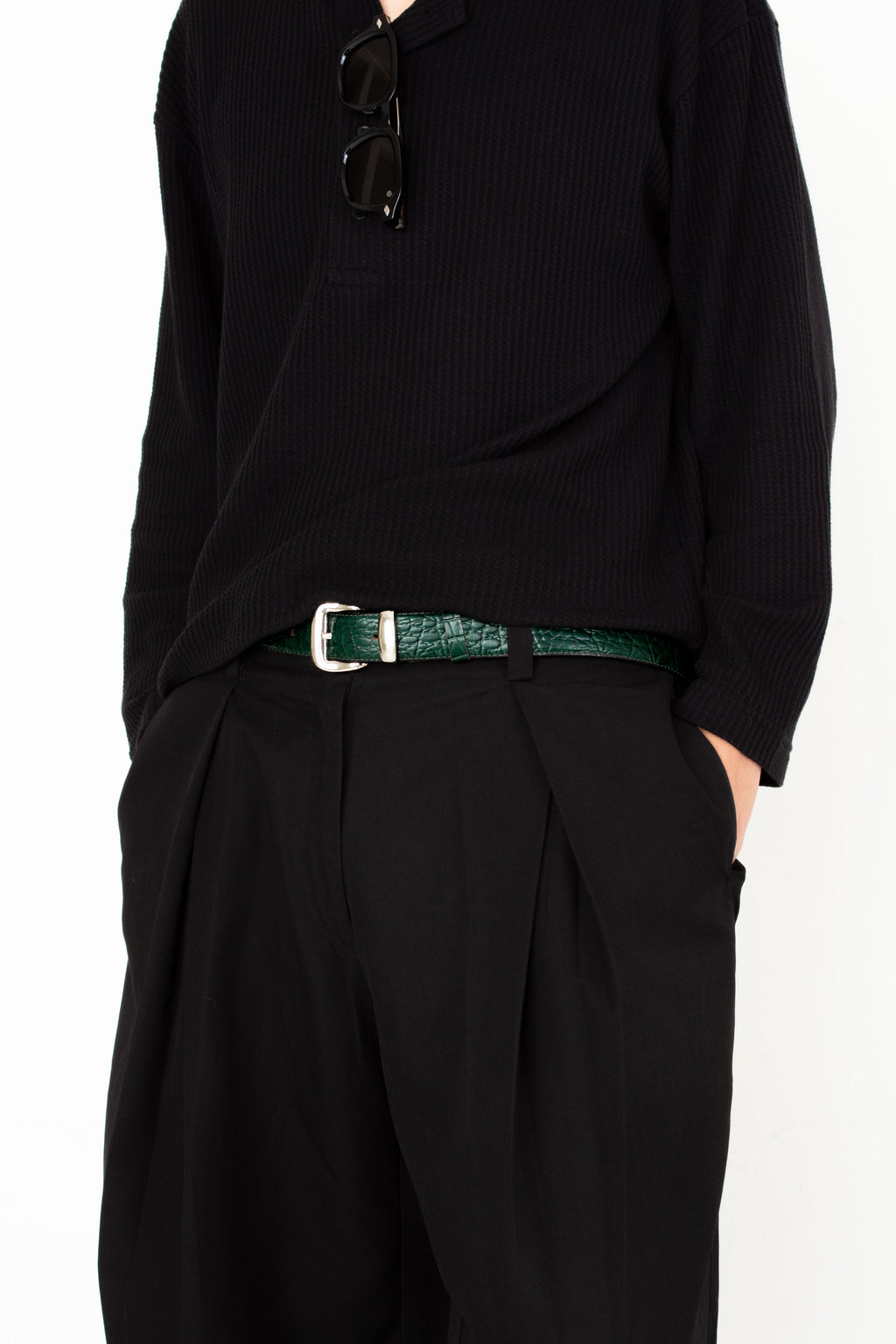 Croco Belt - Green