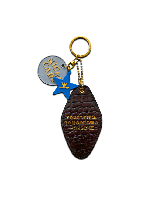 Jovem X Nice Car Keychain: The Manifesto - Brown