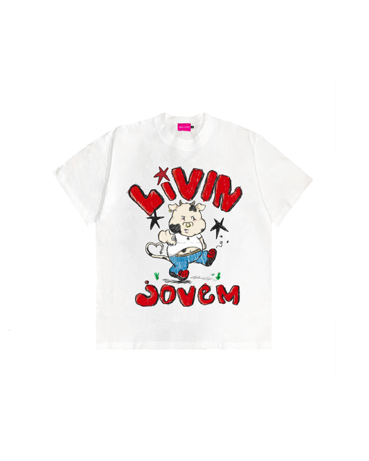 LivinJovem: Livin Moo White Tee