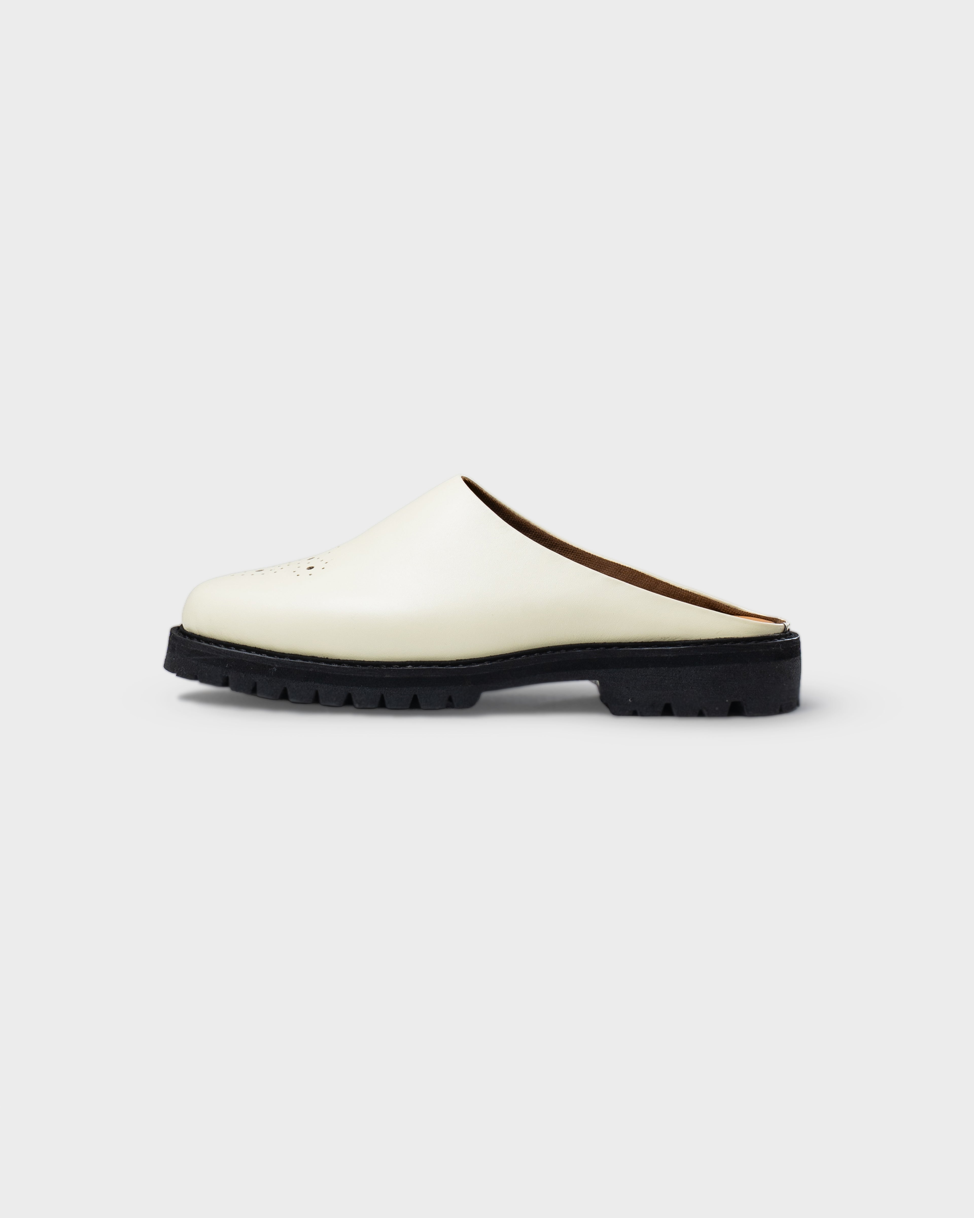 Jovem Loafers Mule Series - Ivory White