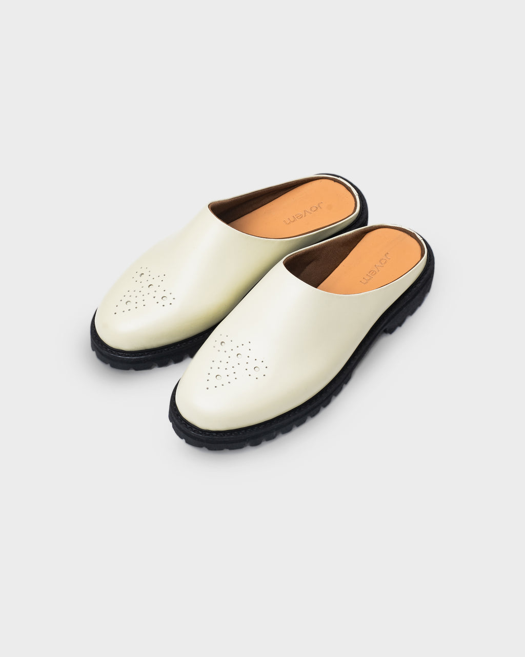 Jovem Loafers Mule Series - Ivory White