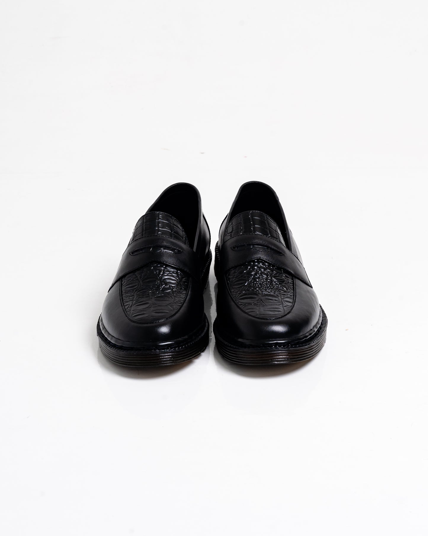 Jovem Loafers Croco Series - Black