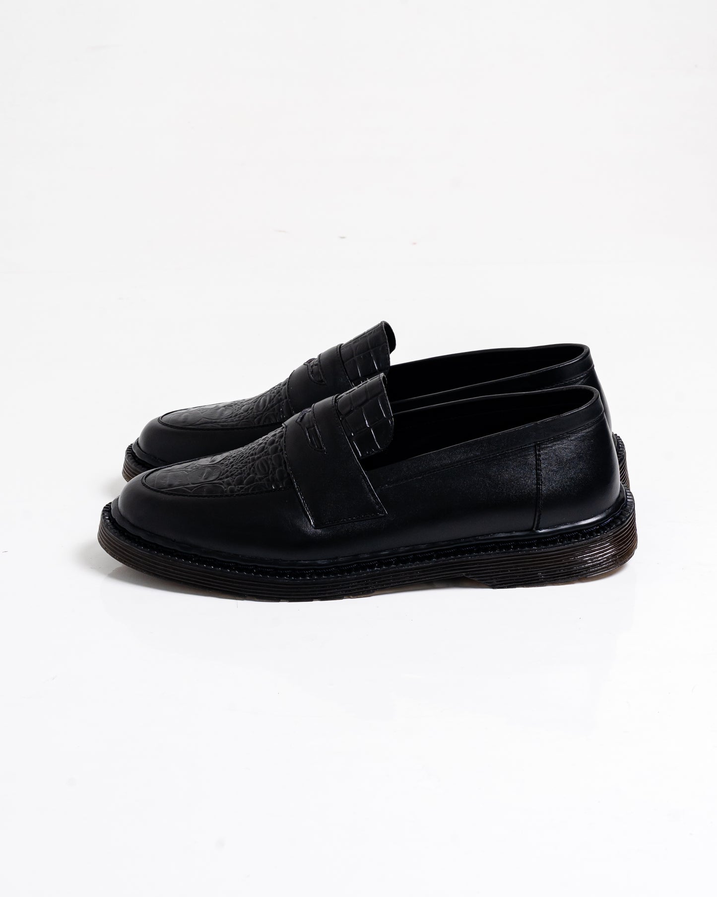 Jovem Loafers Croco Series - Black