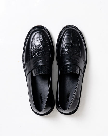 Jovem Loafers Croco Series - Black