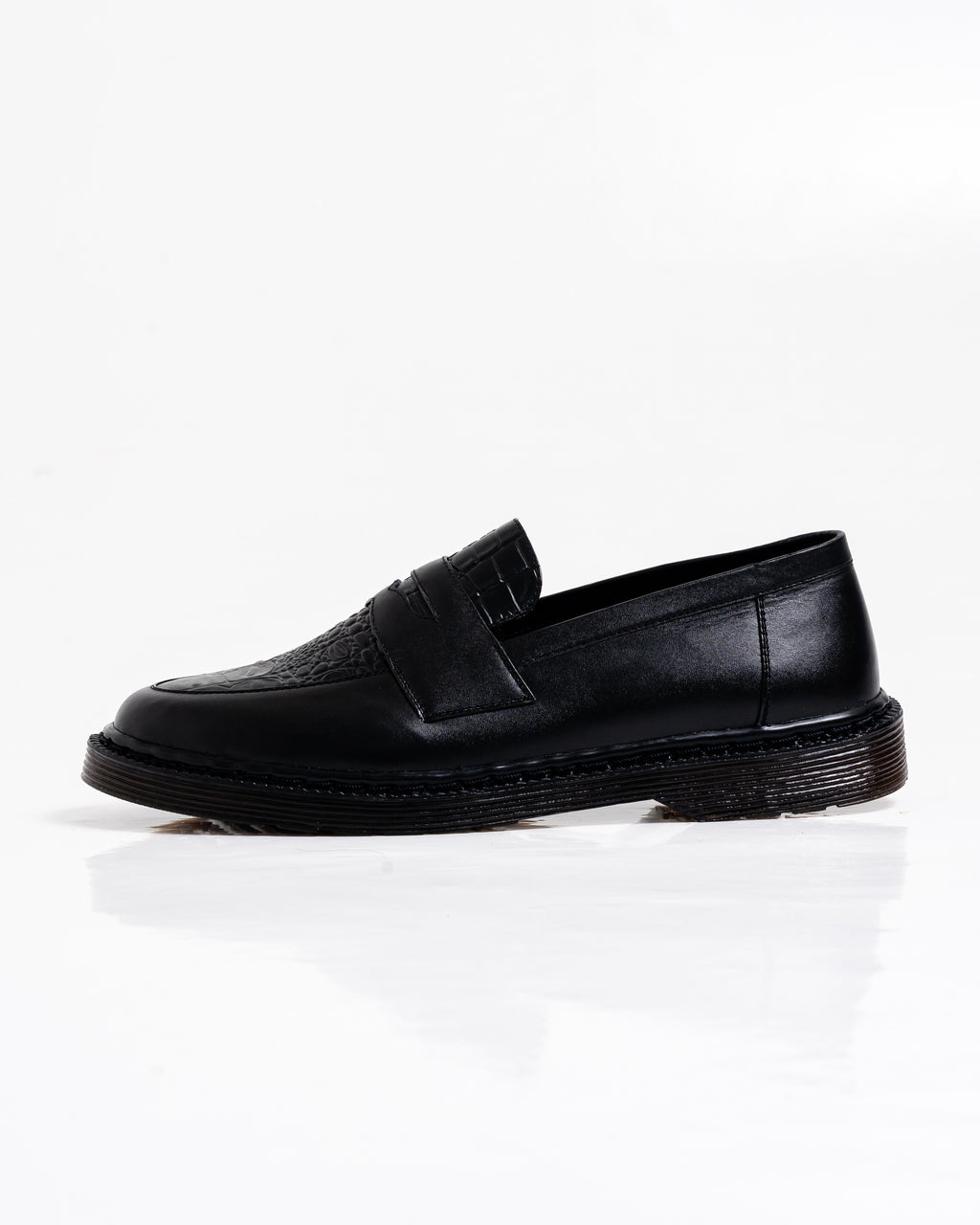 Jovem Loafers Croco Series - Black