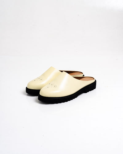 Jovem Loafers Mule Series - Ivory White
