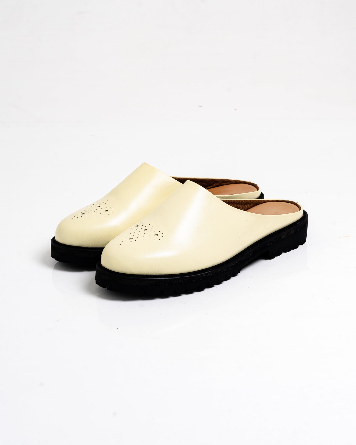 Jovem Loafers Mule Series - Ivory White