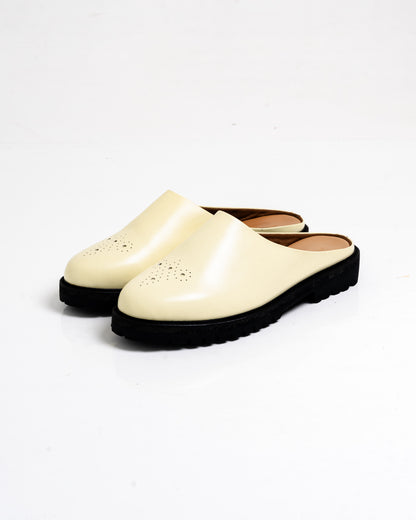 Jovem Loafers Mule Series - Ivory White