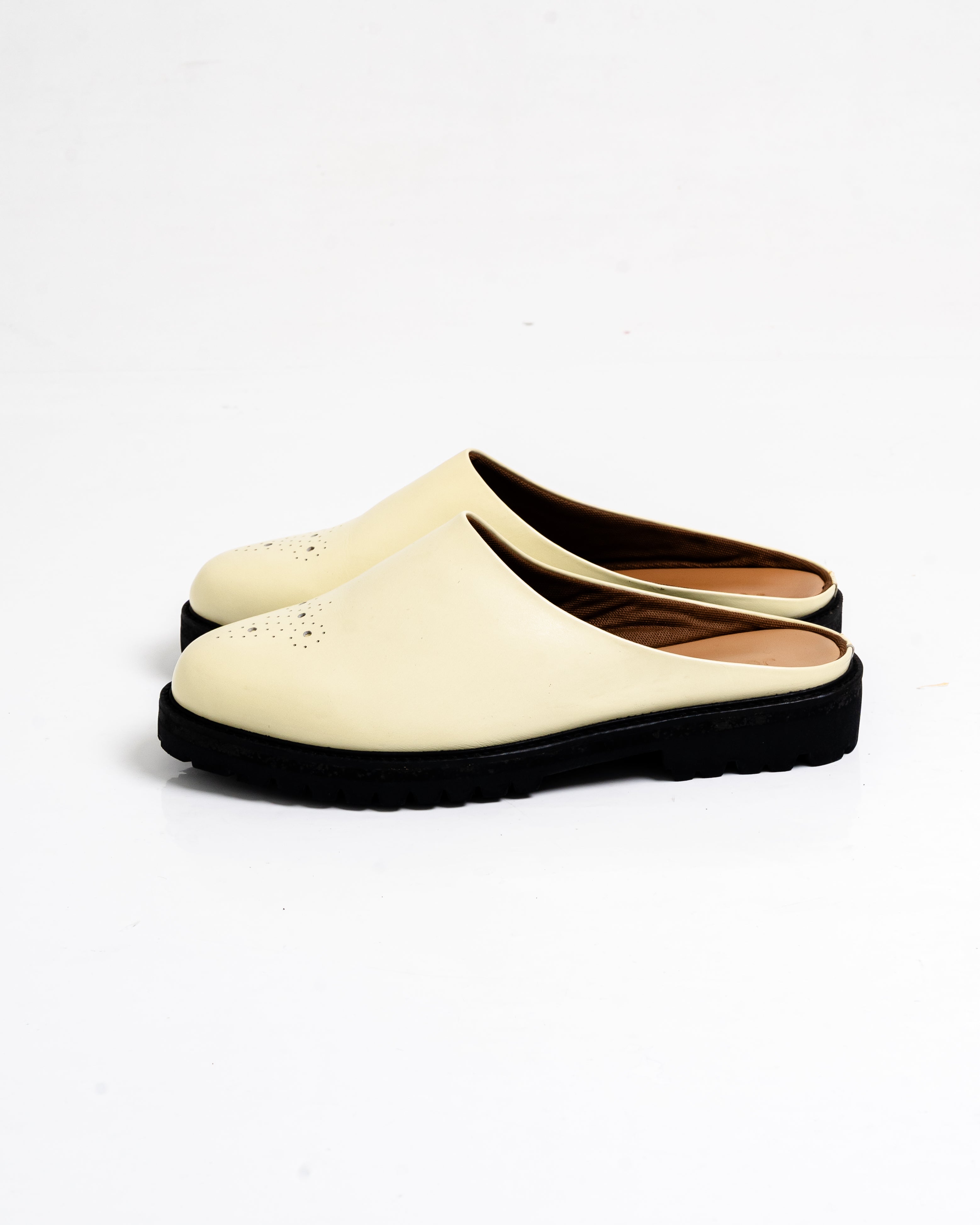 Jovem Loafers Mule Series - Ivory White