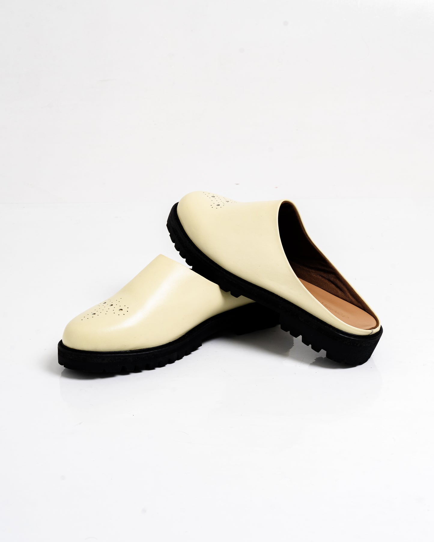 Jovem Loafers Mule Series - Ivory White