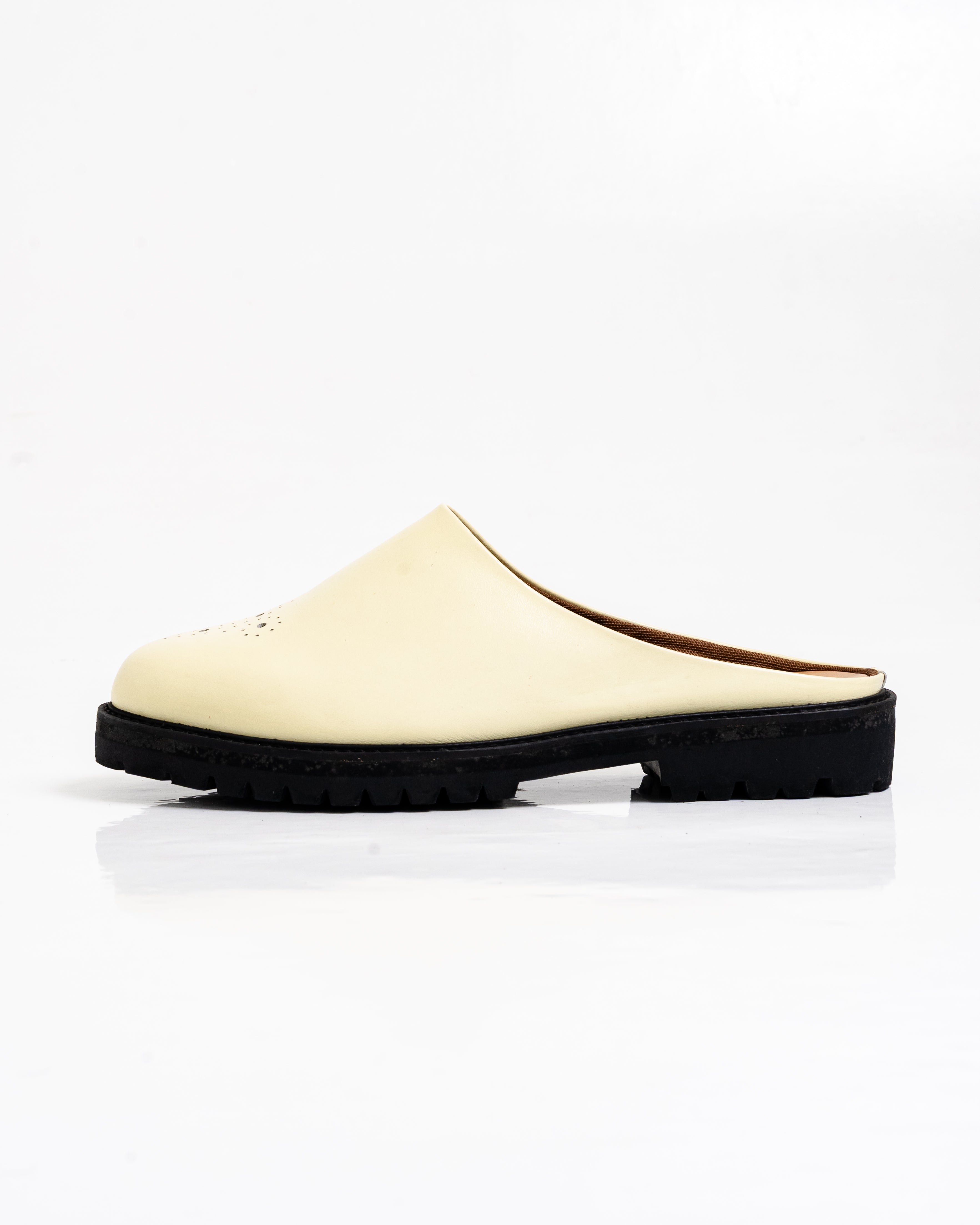Jovem Loafers Mule Series - Ivory White