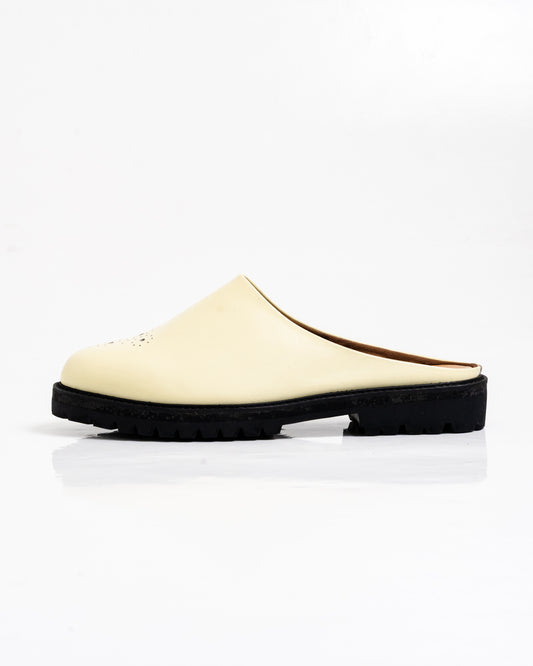 Jovem Loafers Mule Series - Ivory White