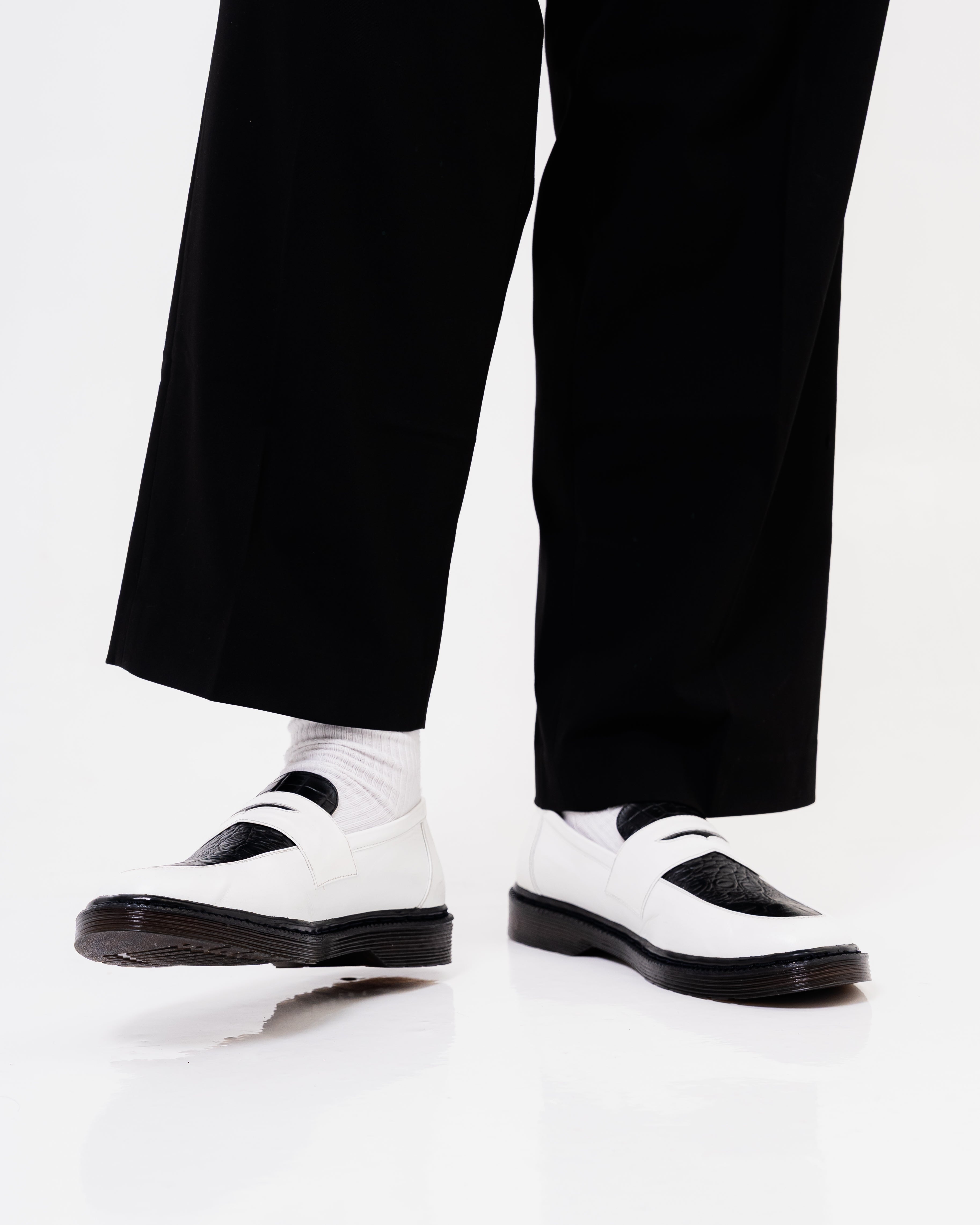 Jovem Loafers Croco Series - Two Tone