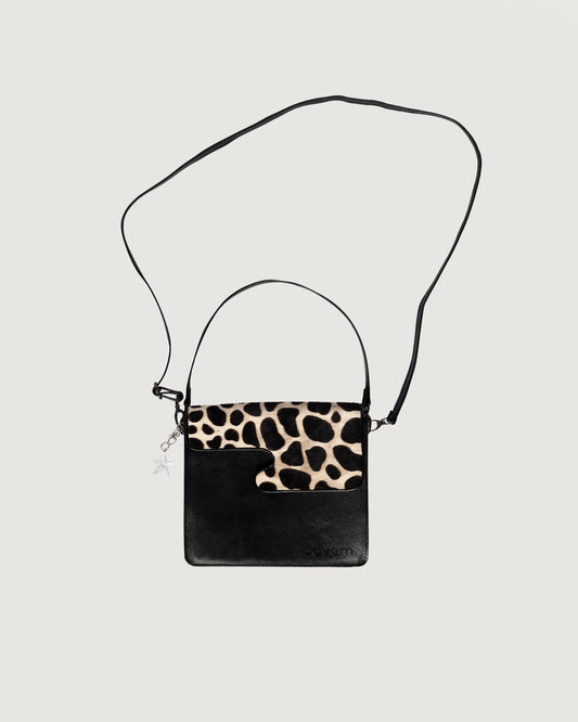 Square J Bag- Black Moo