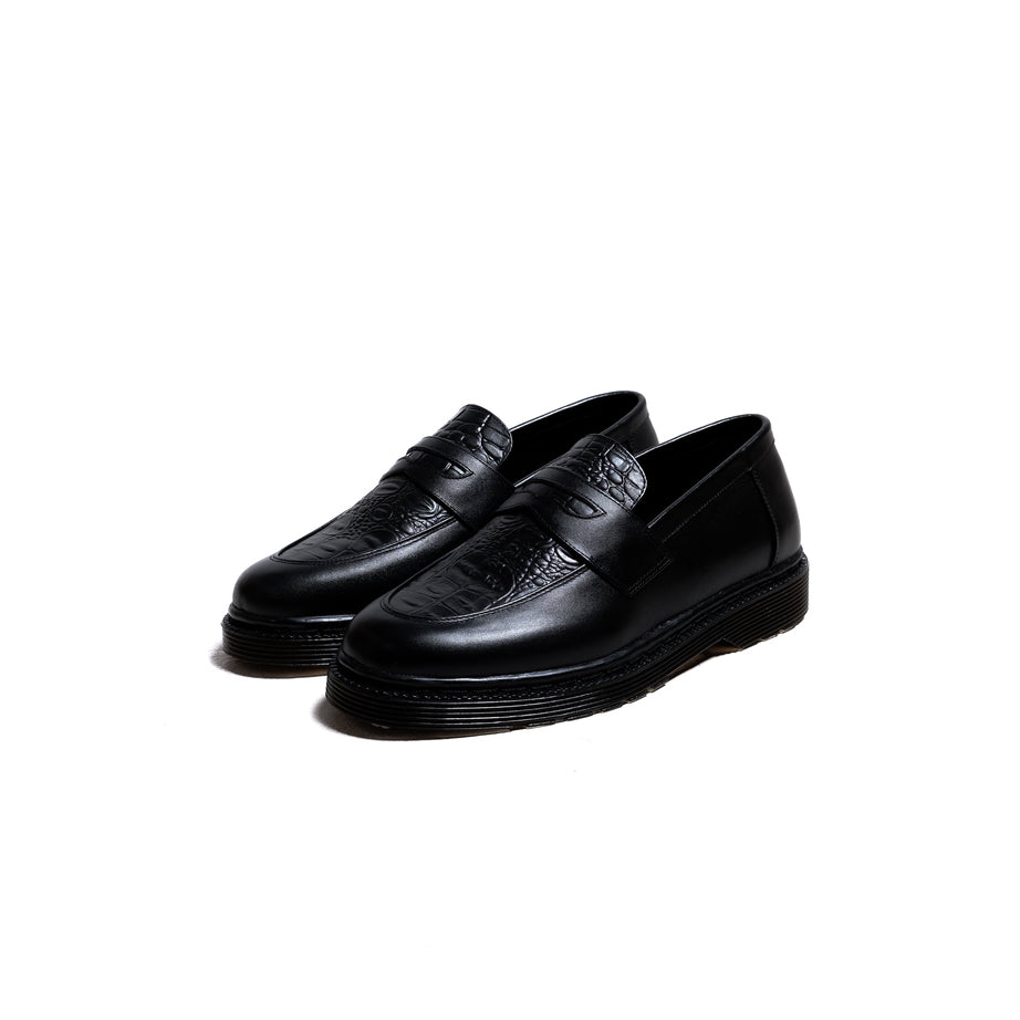 Jovem Loafers Croco Series - Black