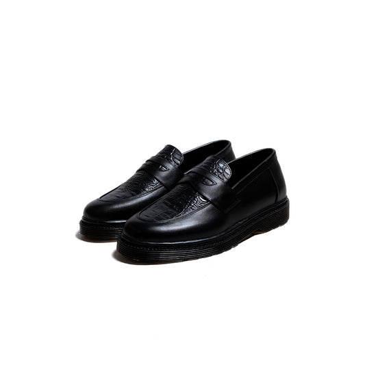 Jovem Loafers Croco Series - Black