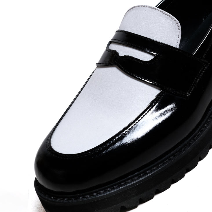 Jovem Loafers Dorja Series - The Twotone Black