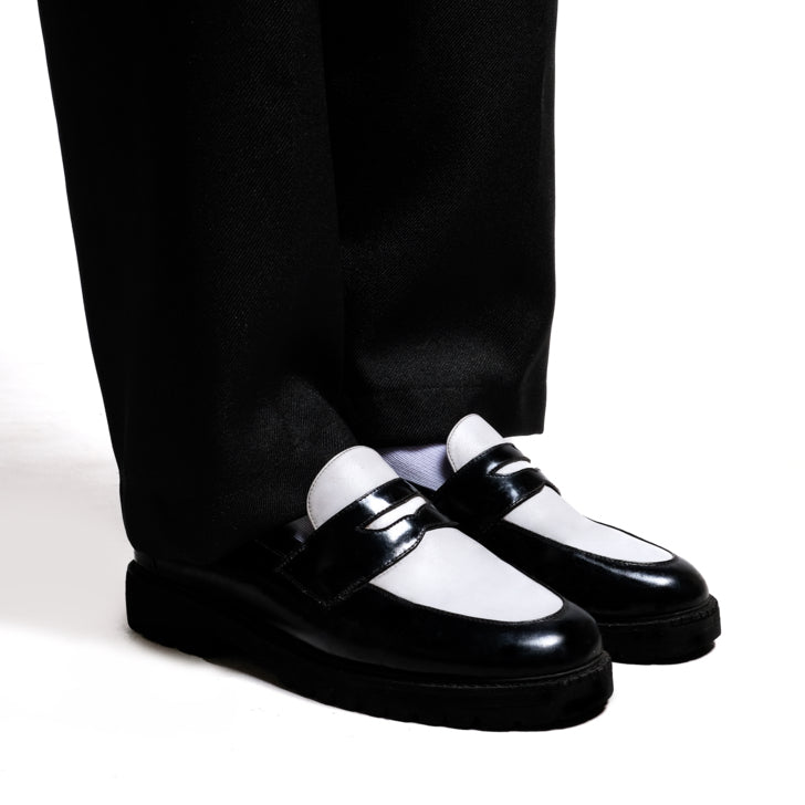 Jovem Loafers Dorja Series - The Twotone Black