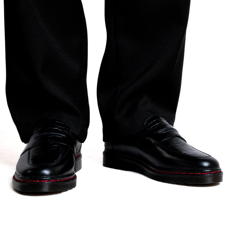 Jovem Loafers Croco Series - Black
