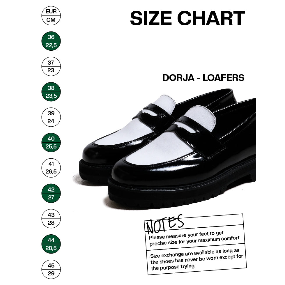 Jovem Loafers Dorja Series - The Twotone Black