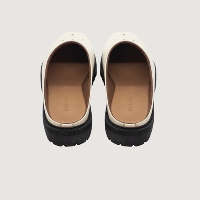 Jovem Loafers Mule Series - Ivory White