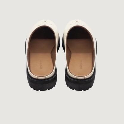 Jovem Loafers Mule Series - Ivory White