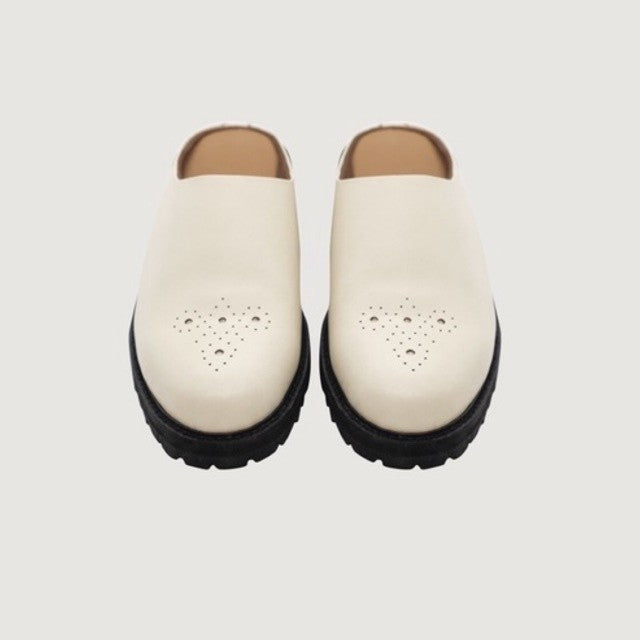 Jovem Loafers Mule Series - Ivory White