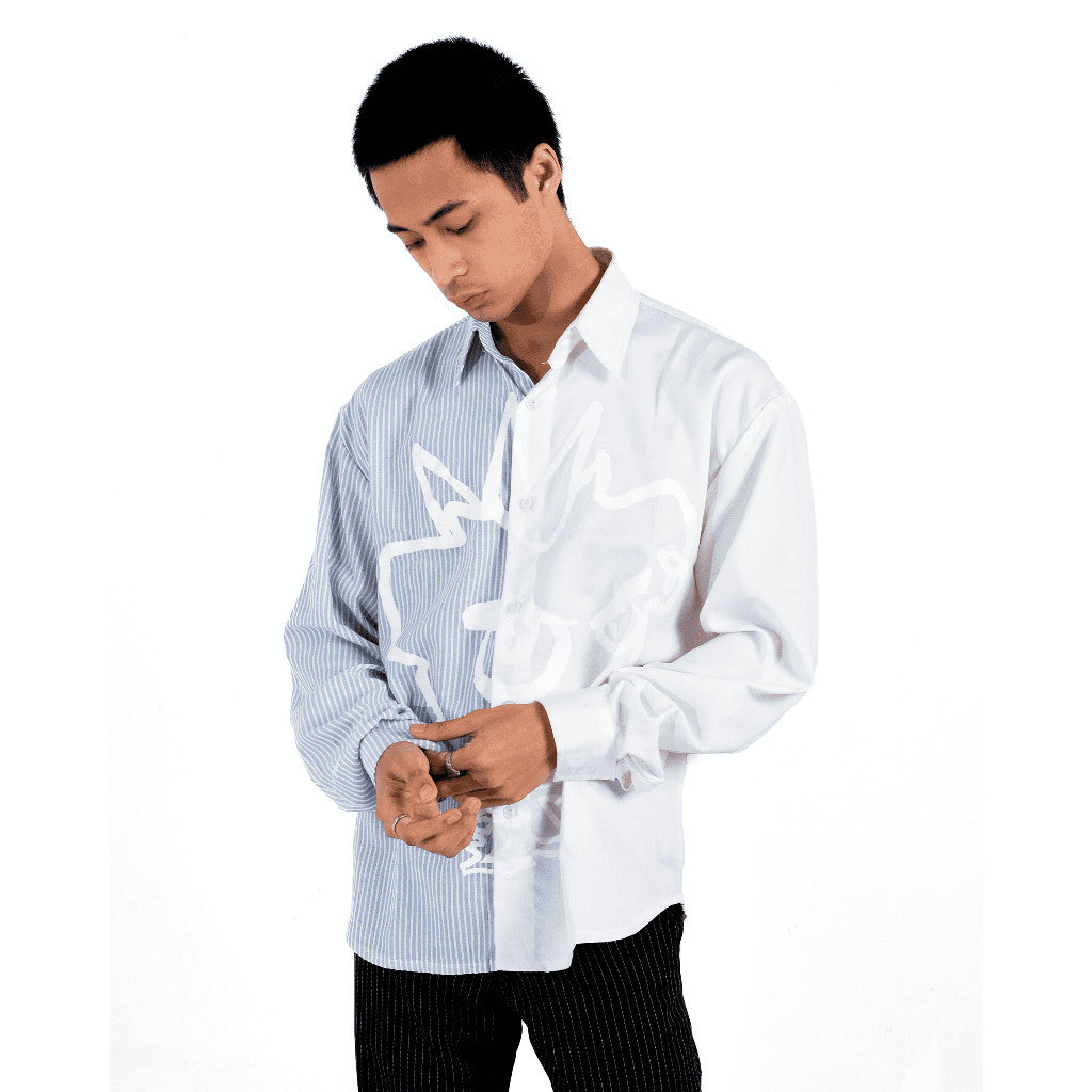 Livin x Jovem Kemeja - Stripped Moo Split